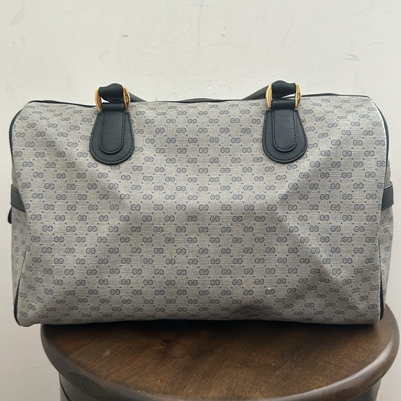 Authentic Vintage Gucci Interlocking GG Monogram Micro Guccissima Boston Doctor - Picture 5 of 10